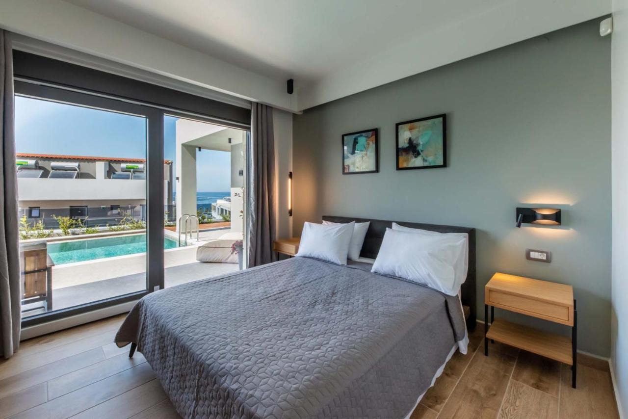 Seafront Villas I "Free" Heated Pools & 100M To Sea Chania  Exterior foto