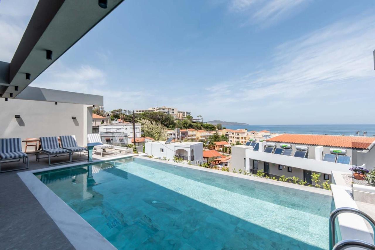Seafront Villas I "Free" Heated Pools & 100M To Sea Chania  Exterior foto