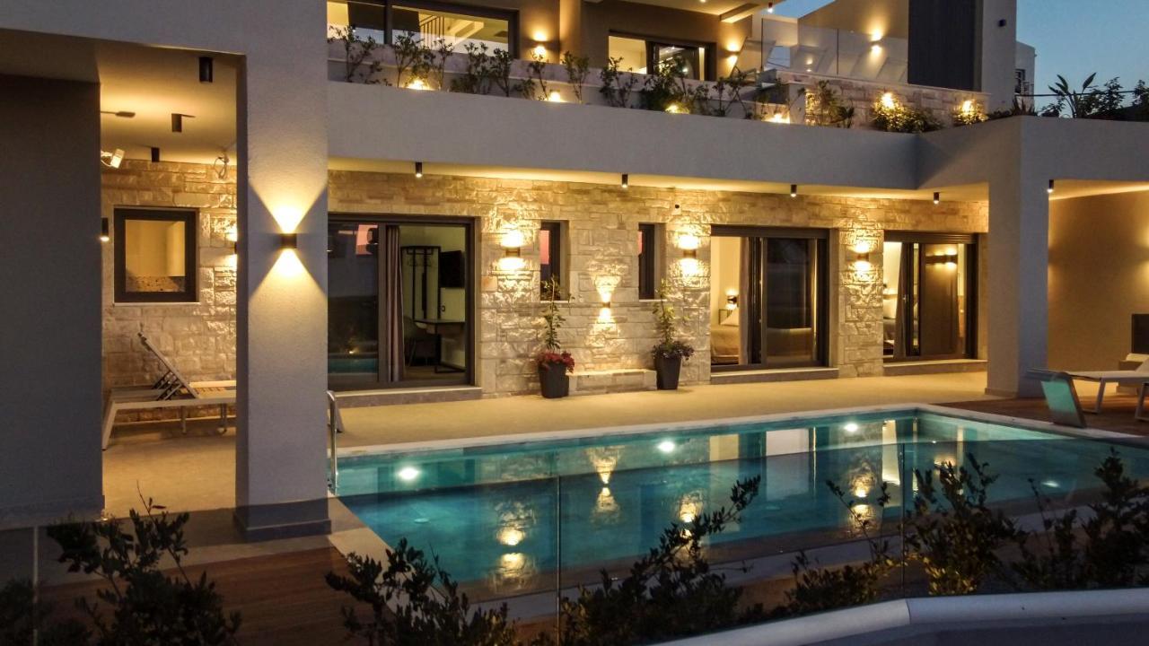 Seafront Villas I "Free" Heated Pools & 100M To Sea Chania  Exterior foto